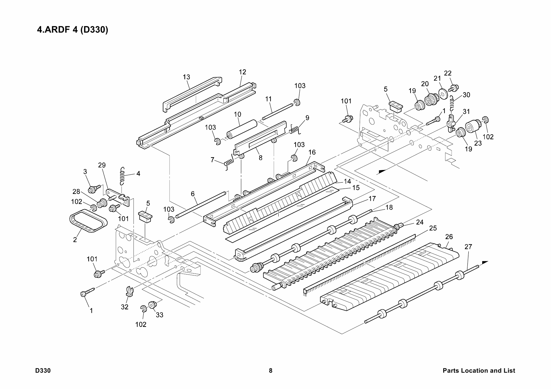 RICOH Options D330 ARDF-DF3020 Parts Catalog PDF download-5 RICOH Options D330 ARDF-DF3020 Parts Catalog PDF download-5